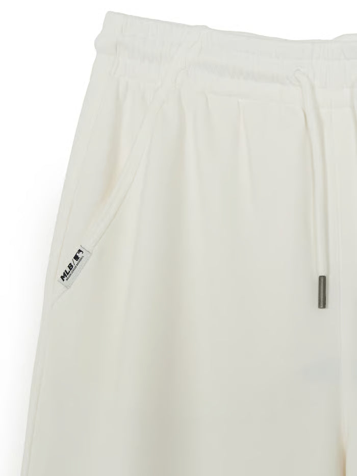 MLB Women's Basic Cutout Washed Wide Pants New York Yankees