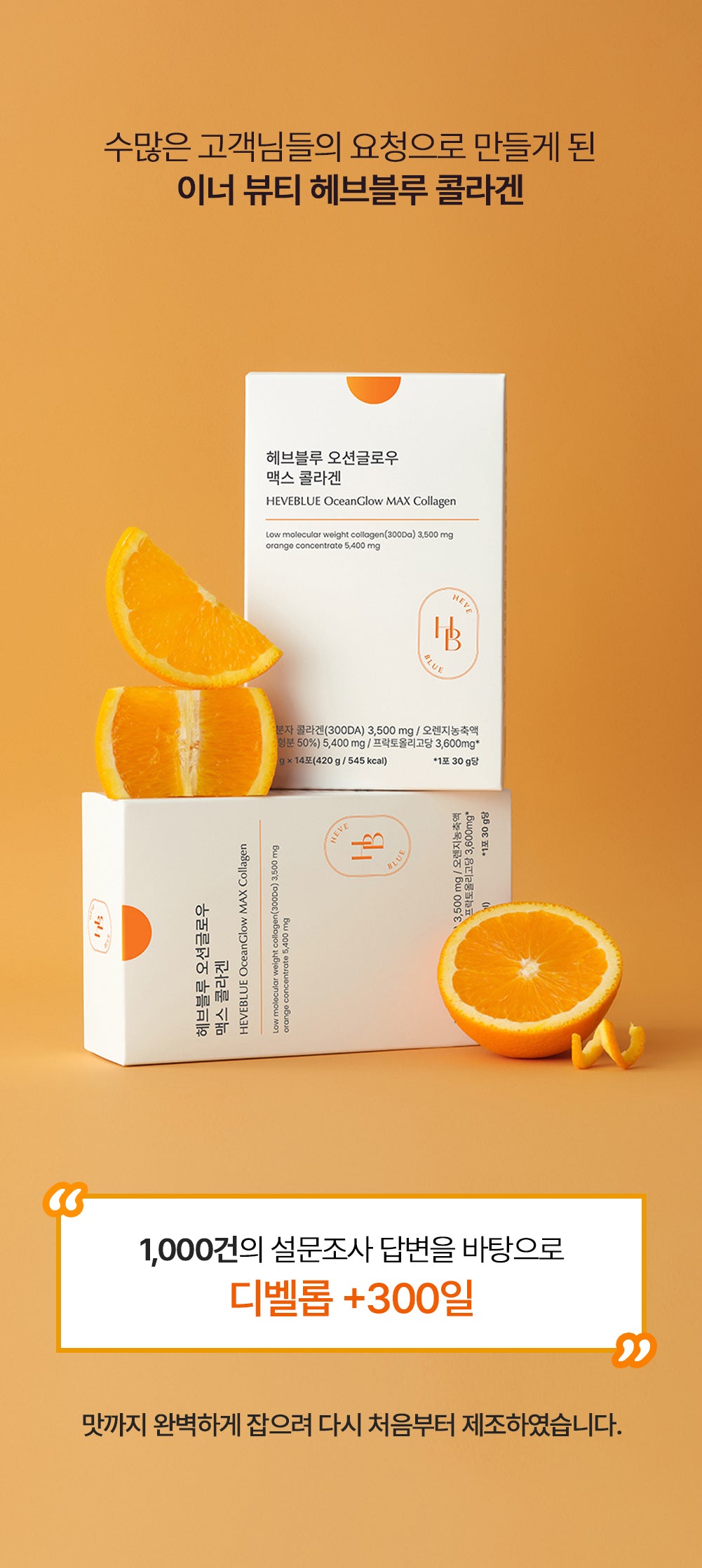 HEVEBLUE OCEAN GLOW MAX COLLAGEN (1 BOX / 14 EA)