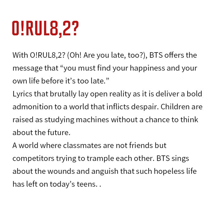 BTS 1st Mini Album - O!RUL8,2?