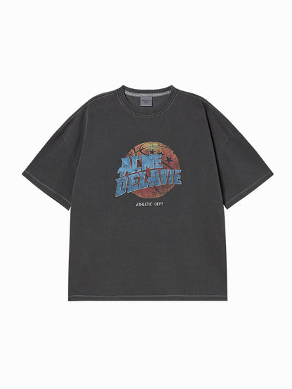 Yena x Adlv Basketball Pigment Short Sleeve T-Shirt