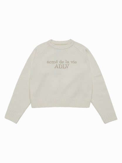 Yena x Adlv Woman basic Logo Knit