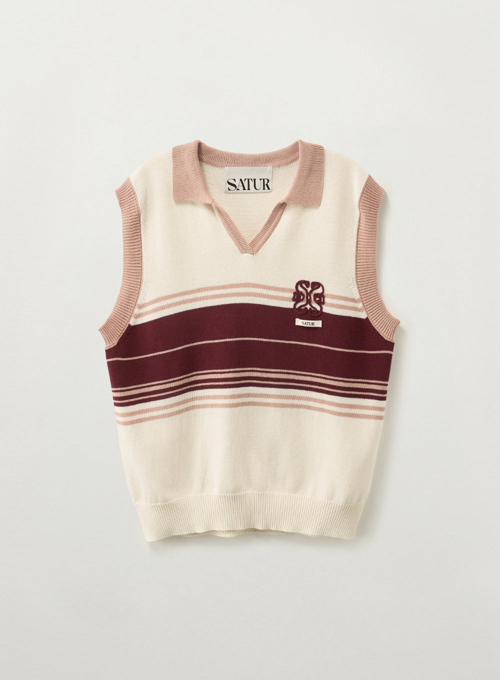 [Riize Pick] 26SS Satur Open Collar Knit Vest
