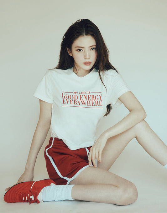 Giordano -  [Han So-hee] Women's Graphic Short Sleeve T-shirt (Good Energy)