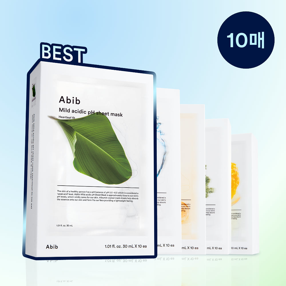 [Illit Wonhee Pick] Abib pH-Fit Sheet Mask 10 Sheets