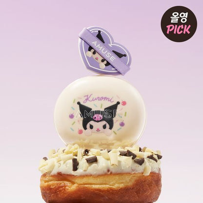 [My Melody & Kuromi Limited Edition] Amuse Dew Jelly Master Cushion (+Kuromi Refill + Character Seal + Kuku Sticker)
