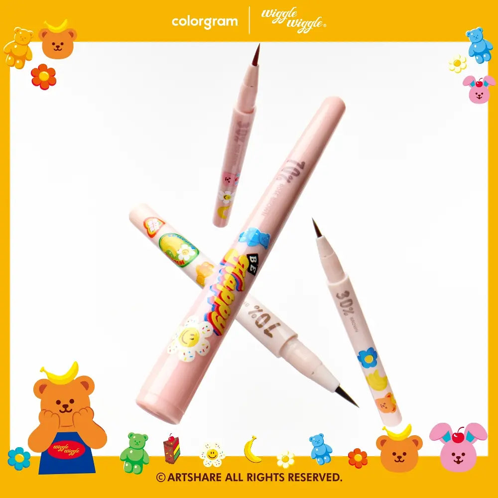 [Wiggle Wiggle Collaboration] Colorgram Shade Re-Forming Brush Liner Double Set