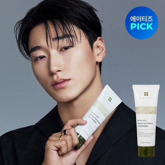 [ATEEZ Pick] BRMUD Relief Mud Pack to foam Cleanser 110ml