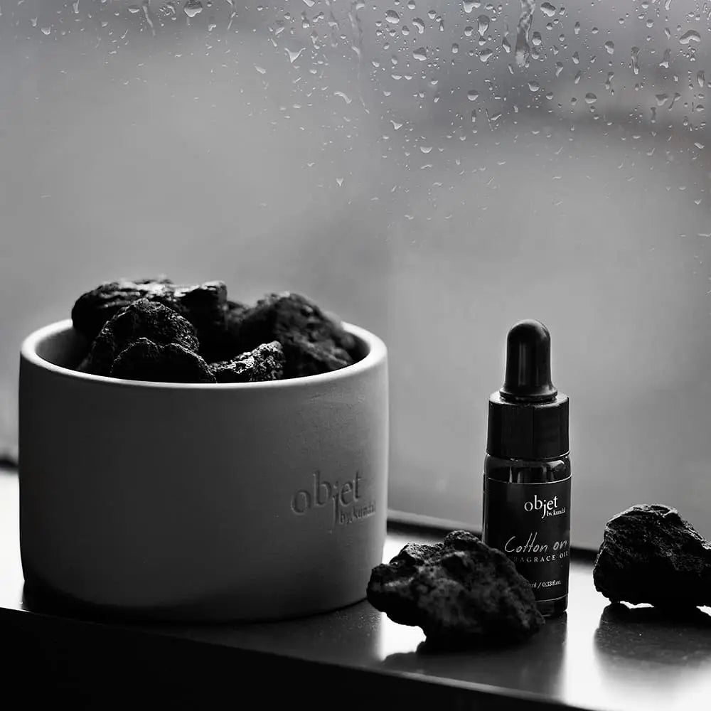 Objet by Kundal Perfume Volcanique Stone Diffuser with Gift (+ Ribbon Bunny Keyring)