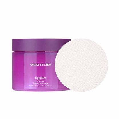 [Day6 Sungjin Pick] Papa Recipe Eggplant Clearing Moisture Exfoliating Peeling Pad Toner (70 Sheets)