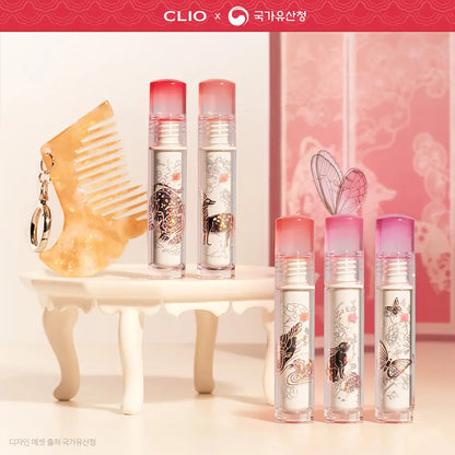 [K-Royal Heritage Edition] Clio Crystal Glam Tint 3.4g with Gift (+ Hairbrush Keyring)