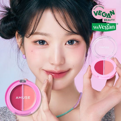 [Ive Wonyoung Pick]  Amuse Lip and Cheek Healthy Balm