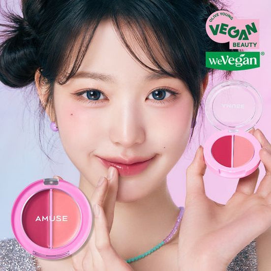 [Ive Wonyoung Pick]  Amuse Lip and Cheek Healthy Balm