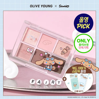 [Sanrio] 2AN Better Me Eye Palette with Gift (+ 2 Types Of Card Stickers)