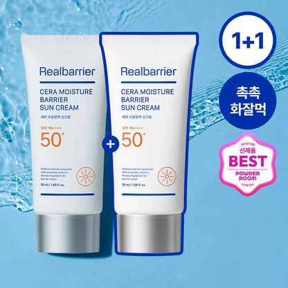 [Seventeen Joshua Pick] Real Barrier Cera Moisture Barrier Sunscreen 50ml with Gift (1+1 Promotion)