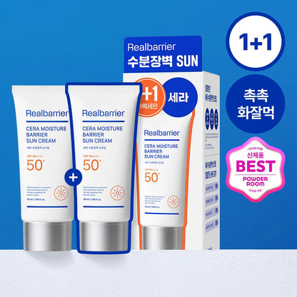 [Seventeen Joshua Pick] Real Barrier Cera Moisture Barrier Sunscreen 50ml with Gift (1+1 Promotion)