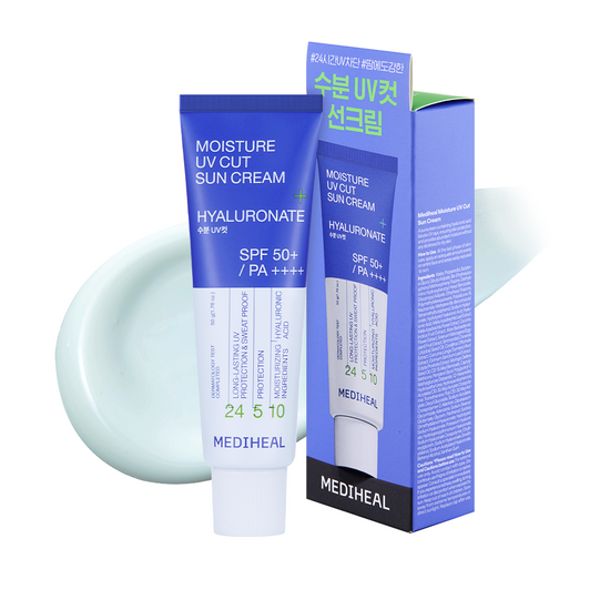 [24-Hour Protection/Waterproof Sunscreen] Mediheal Moisture UV Cut Sunscreen 50g [Hyaluronic Acid]