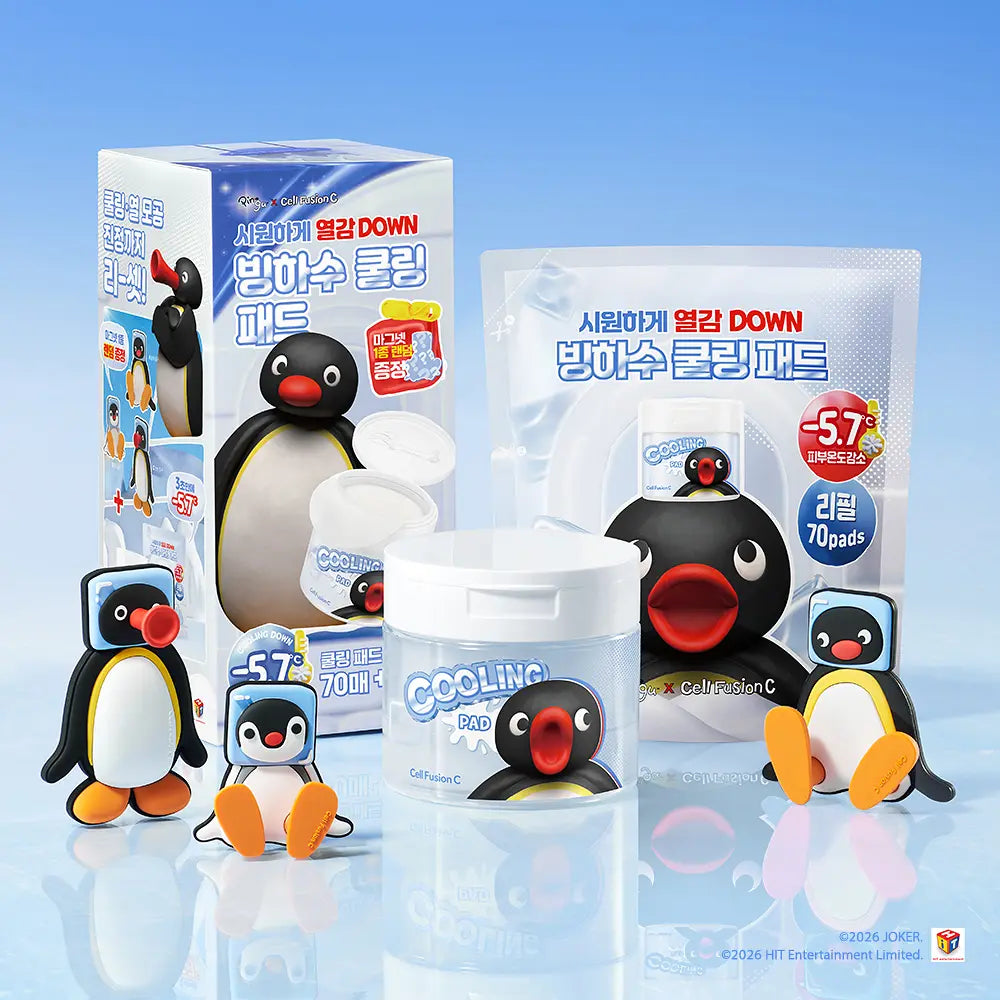 Pingu X Cellfussion C Post Alpha Cooling Pad 70 Sheets with Gift (Check the option)