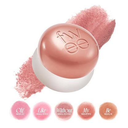 FWEE - Lip  & Cheek Blurry Pudding Pot (30 Colors Available)