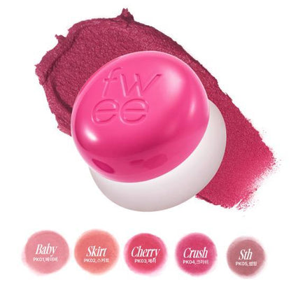 FWEE - Lip  & Cheek Blurry Pudding Pot (30 Colors Available)