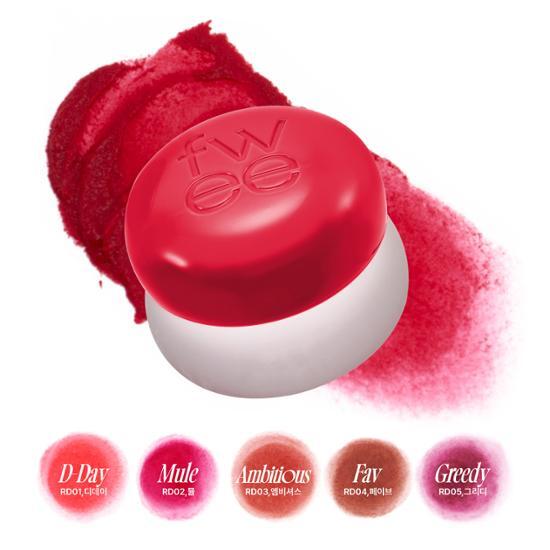 FWEE - Lip  & Cheek Blurry Pudding Pot (30 Colors Available)