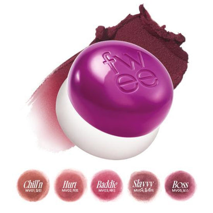 FWEE - Lip  & Cheek Blurry Pudding Pot (30 Colors Available)