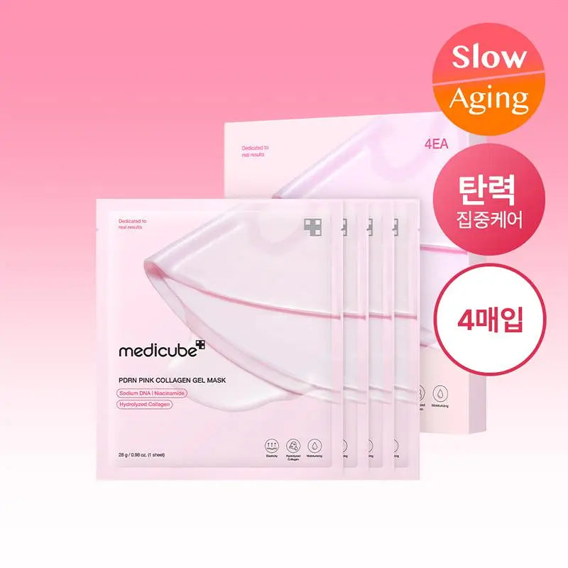 Medicube PDRN Pink Collagen Gel Mask Pack (4 Sheets)