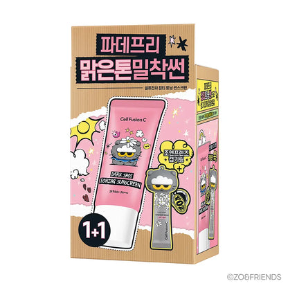 Zo & Friends X Cell Fusion C Blemish Toning Sunscreen 35ml Double Set with Gift (+10ml + Cap Keyring)