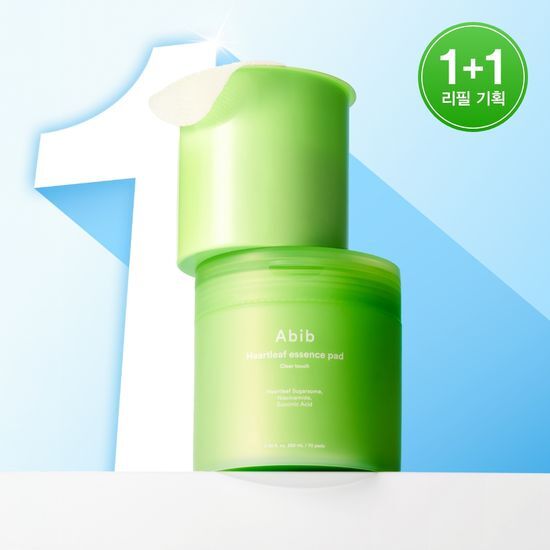 [Cha Eunwoo Pick] Abib Heartleaf Essence Pad Clear Touch 140 Sheets (70 Sheets + 70 Refills)