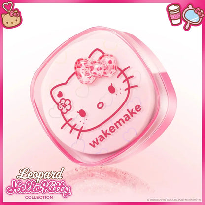 [Leopard Hello Kitty] WAKE MAKE Stay Fixer Multi-Color Powder 01 Pale Clear