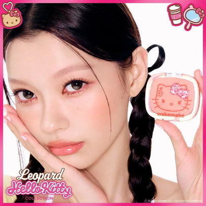 [Leopard Hello Kitty] WAKE MAKE Sheer Breeze Blusher