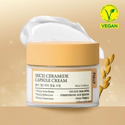[Uhm Jung-hwa Pick /Moisturizing Glow] Fully Rice Ceramide Capsule Cream 90ml