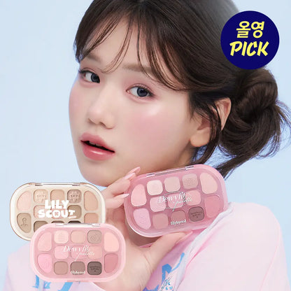 [Sanrio] Lilybyred Dewy Fit Palette with Gift (+Square Pouch)
