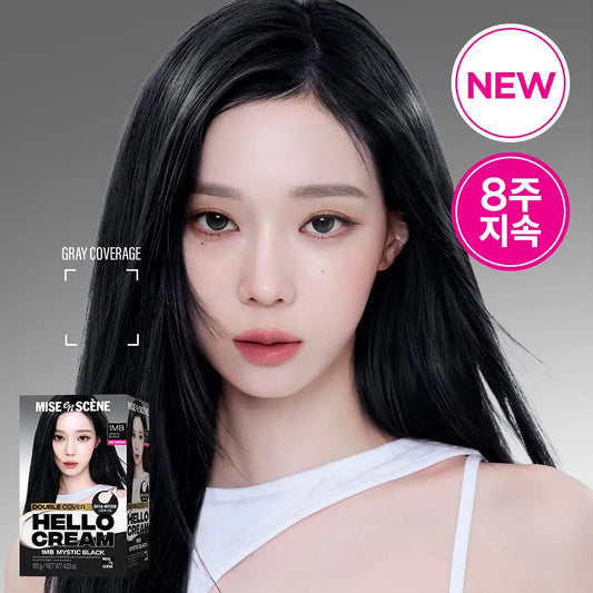 [Aespa Pick] Mise-En-Scène Hello Cream Double Cover hair Dye 120G