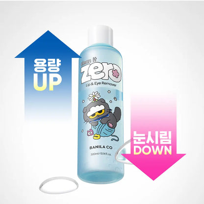 [Zo&Friends X Banila Co] Clean It Zero Lip & Eye Remover 300ml with Gift (+20 Cotton Pads+Hand Mirror)