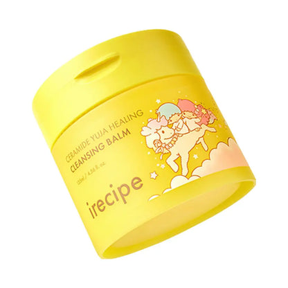 [NMIXX Jiwoo Pick] iRecipe  x Little Twin Star Ceramide Yuja Healing Cleansing Balm 135ml With Gift (+10ml + 2 Hairpin)