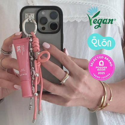 BE ON TIME Vegan Fluffy Lip Plumper Balm Keyring