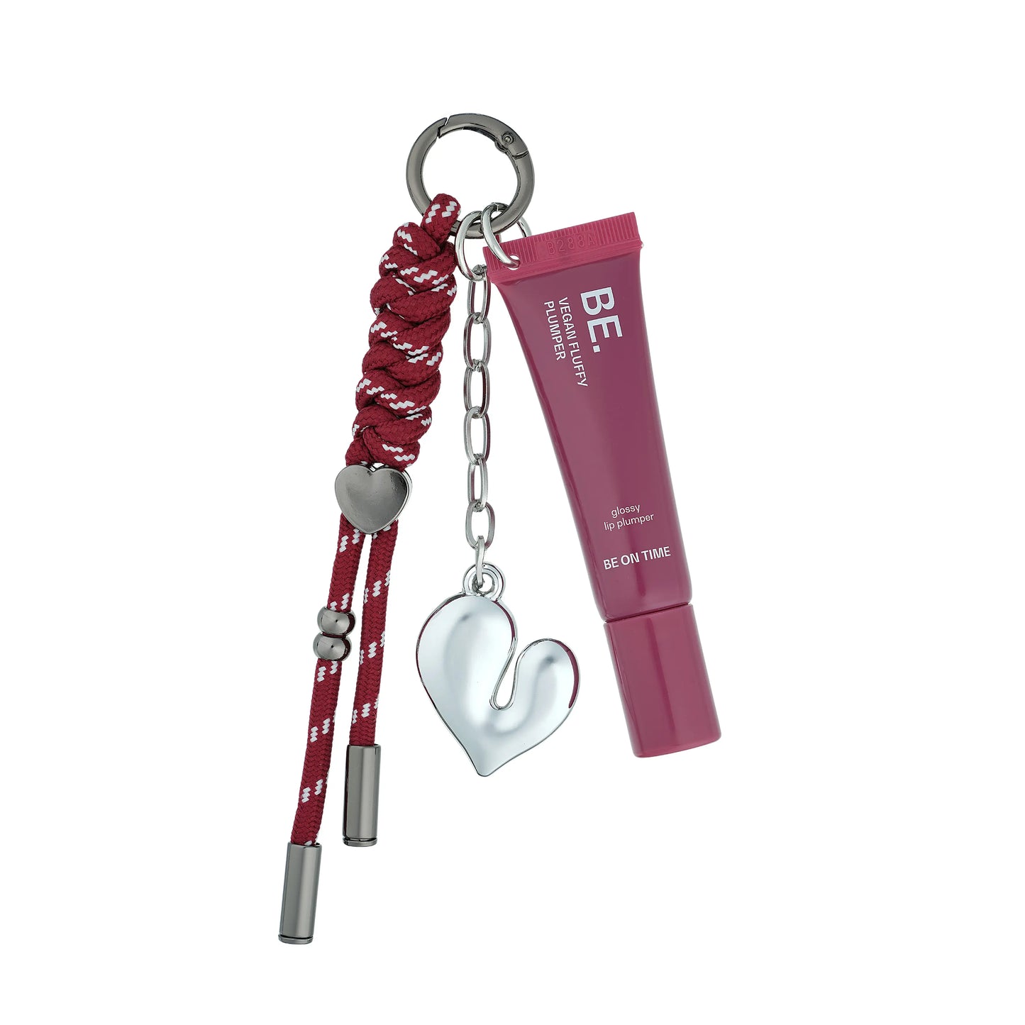BE ON TIME Vegan Fluffy Lip Plumper Balm Keyring