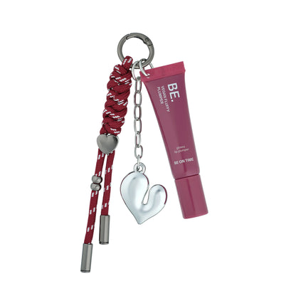 BE ON TIME Vegan Fluffy Lip Plumper Balm Keyring
