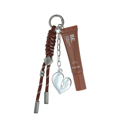 BE ON TIME Vegan Fluffy Lip Plumper Balm Keyring