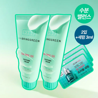 [Alpha Drive One Pick] Bring Green Tea Tree Cica Soothing Cream Plus 100ml (2-pack/single item)