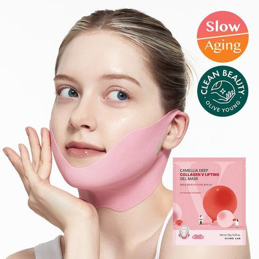 Round Lab Camellia Deep Collagen V Lifting Gel Mask 1 Sheet