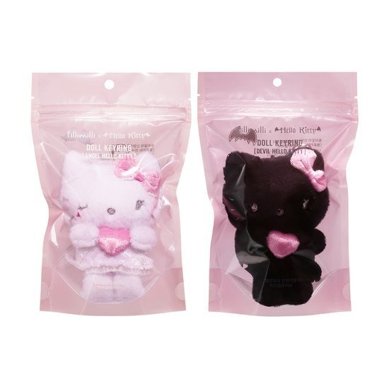 Fillimilli x Hello Kitty Angel & Devil Plush Keyring – SEOUL