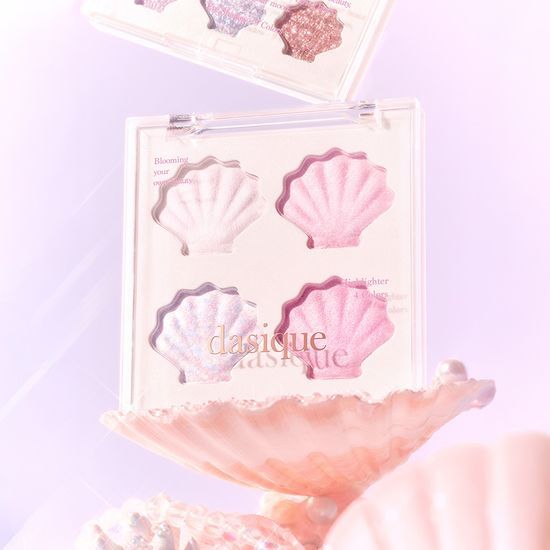 Kiiikiii Sui X Dasique Shine Glow Highlighter Palette 5.5g - 01 Twinkle Mermaid