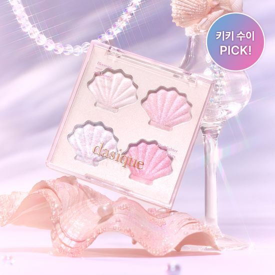 Kiiikiii Sui X Dasique Shine Glow Highlighter Palette 5.5g - 01 Twinkle Mermaid