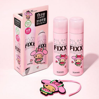 [Tanning My Melody] So Natural All Day Tight Makeup Setting Fixer 120ml Double Plan (+Luggage Tag)