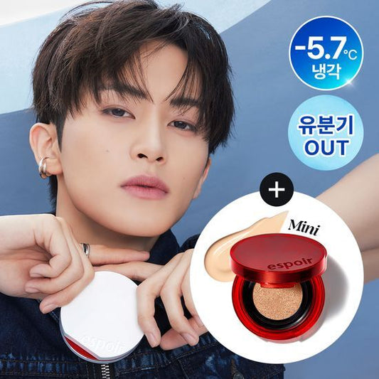 [NCT Mark Pick] Espoir Be velvet Sebum cut Cooling Cushion 15.8g (+Mini Cushion Gift)