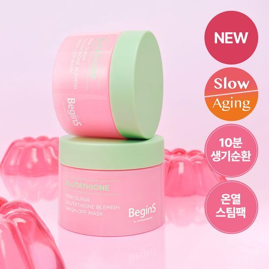 [TWS Pick] Begins by Jung Saem Mool Pink Guava Glutathione Trace Wash-Off Pack 90g