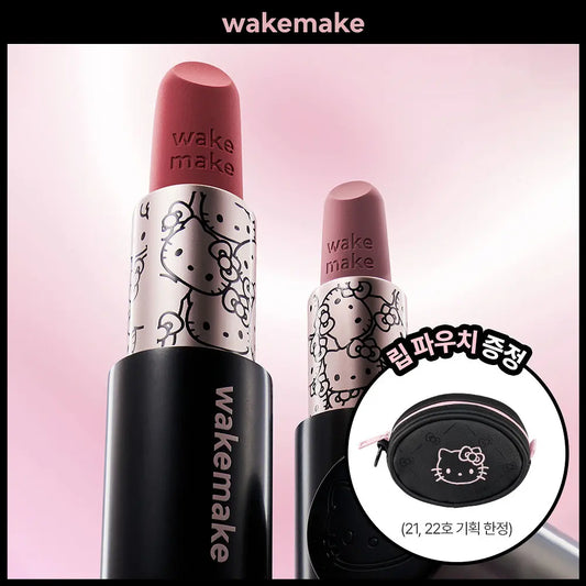 [Hello Kitty Black Edition] WAKEMAKE Soft Blurring Balm Stick with Gift (Free Lip Pouch)