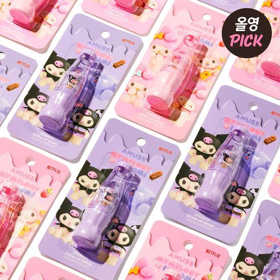 [My Melody & Kuromi Limited Edition] Amuse Sparkle Soda Lip Balm