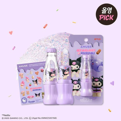 [My Melody & Kuromi Limited Edition] Amuse Sparkle Soda Lip Balm